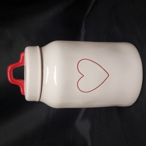 Rae Dunn Heart Design Ceramic Canister - Picture 1 of 6